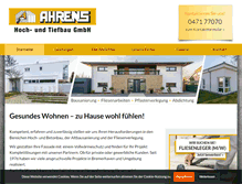 Tablet Screenshot of ahrens-gmbh.de